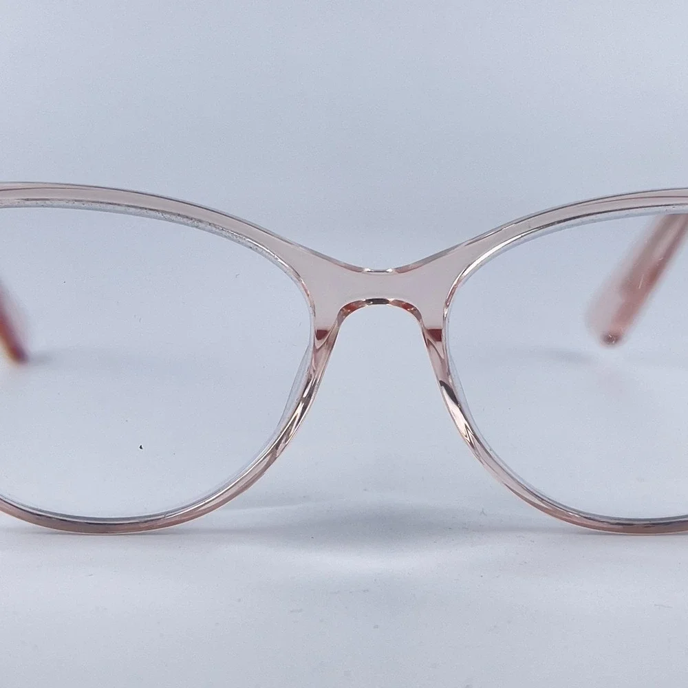 JINS J!NS U012 Women Eyeglasses Frame Rose Gold Cat‎ Eye Full Rim 55-16-144